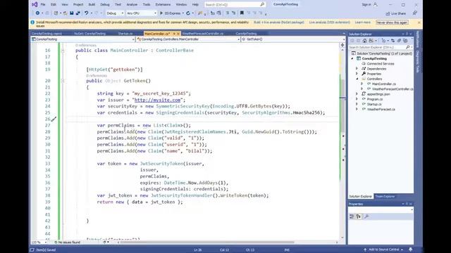 4/8 - JWT Token Generation - ASP.NET Core Web API - Urdu/Hindi смотреть онлайн