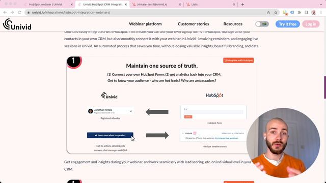 HubSpot Webinar Integration to Univid - Webinar CRM Automation смотреть онлайн