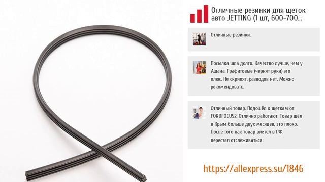 ТОП-5 неистираемых резинок для дворников из Aliexpress смотреть онлайн