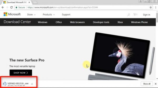 Install Microsoft .NET Framework 4.6.2