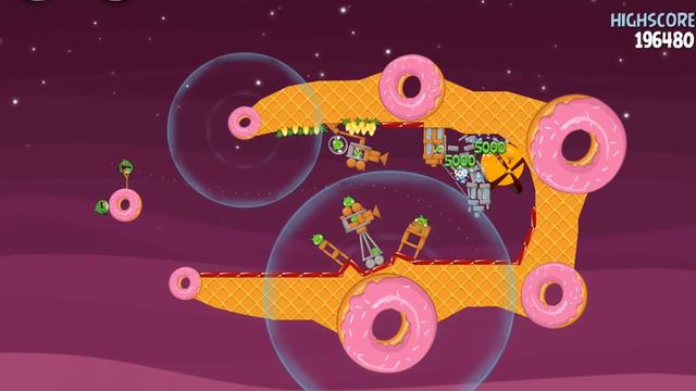 Angry Birds Space Прохождение Space Utopia. Уровень 4-27