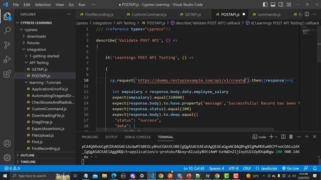 Cypress tutorial 28 - Cypress API Automation Testing: A Comprehensive Guide to Testing POST Methods смотреть онлайн