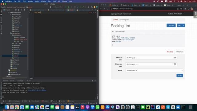 ASMR Programming - Build Hotel Booking Web API With Python Part 6 | Django Rest Framework смотреть онлайн