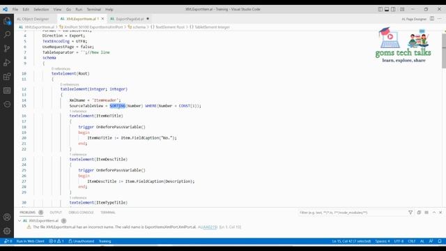 Export files from BC to local space using AL programming | XMLPort | Microsoft Dynamic 365 BC смотреть онлайн