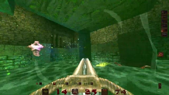 Quake 1.5 - E2M7: The Underearth (Nightmare 100%) смотреть онлайн