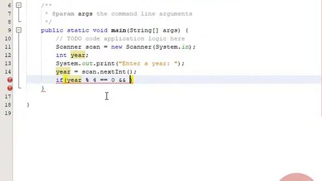 Java Netbeans 8.1 LeapYearOrNot смотреть онлайн