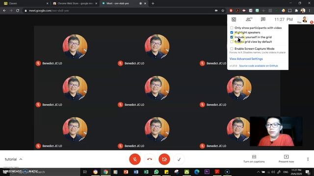 Google Meet Chrome Extension - Grid View смотреть онлайн