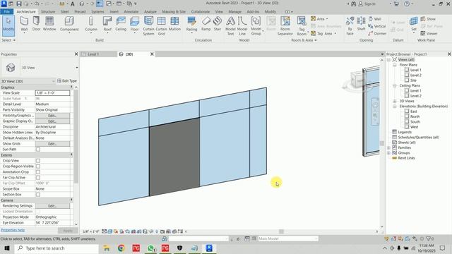 How to create Curtain Wall in Revit 2023 смотреть онлайн
