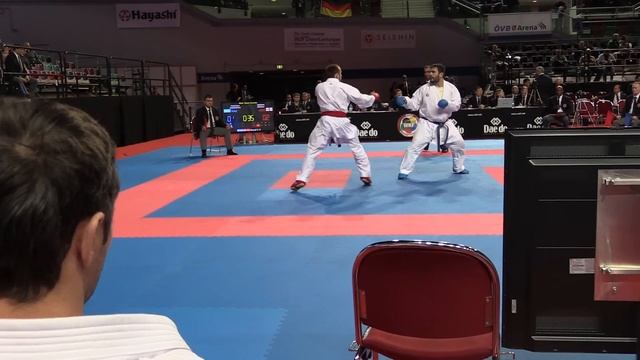 Georgia vs Kazakhstan. Male Team Kumite Competition. 2014 World Karate Championships смотреть онлайн