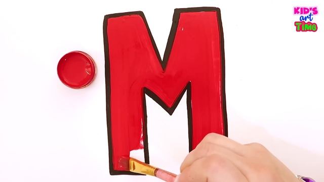 How To Draw Paint And Learn ABC alphabet | Kids Art Time смотреть онлайн