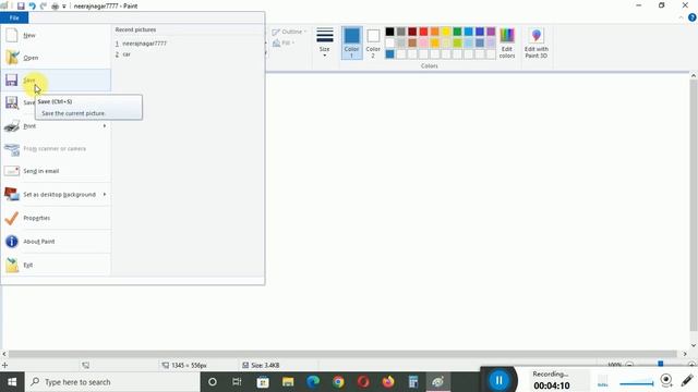 Snake Drawing game How to use MS Paint NeerajNagar777 смотреть онлайн