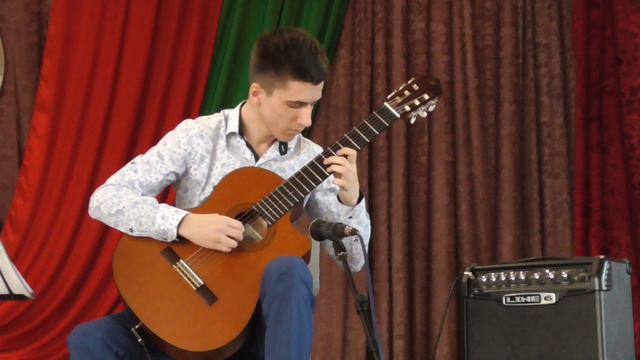 В. Широков. Вариации на тему "Їхав козак за Дунай". На гитаре играет Илья Ковальчук. смотреть онлайн