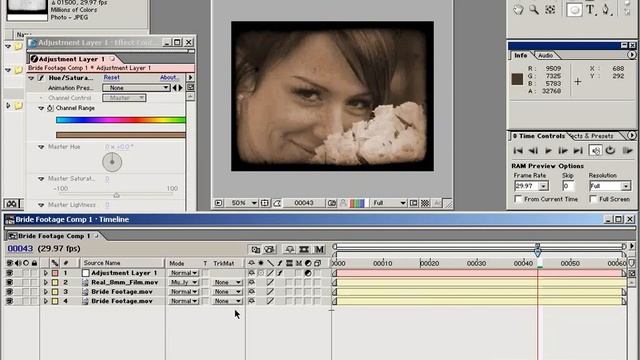 After effects урок 1: Старинная съёмка (Andrew Kramer) смотреть онлайн