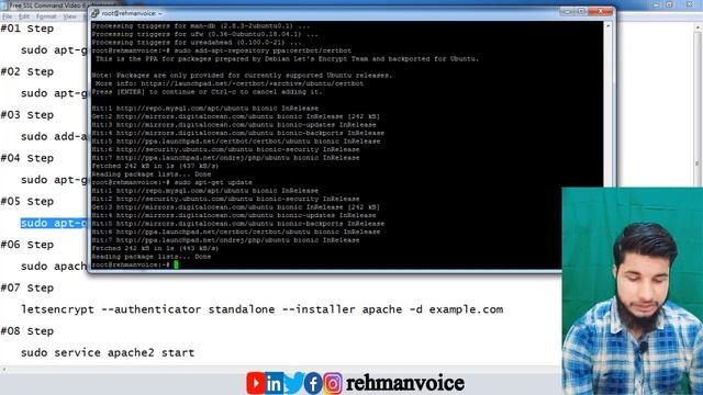 Free SSL Certificate on DigitalOcean | SSL Certificate with Let's Encrypt | Part-4 | Hindi/Urdu смотреть онлайн