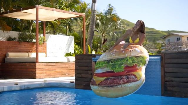 Надувной матрас-остров Intex Гамбургер 58780 смотреть онлайн