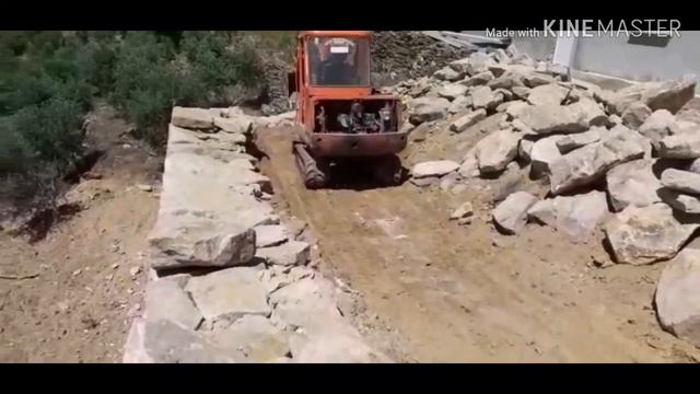 Кладка стены из гранита (4часть). Скоро закончим работу ⚒ смотреть онлайн