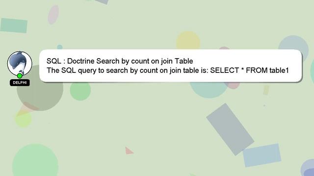 SQL : Doctrine Search by count on join Table смотреть онлайн