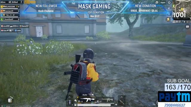 SUB GAMES AJAOOO GUYS |PUBG LIVE | MASK GAMING || PAYTM NOTIFICATION ON SCREEN смотреть онлайн