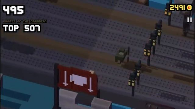 Disney Crossy Road Game - Pirates Caribbean Level - Pintel Gameplay - Hidden Character Unlocked смотреть онлайн