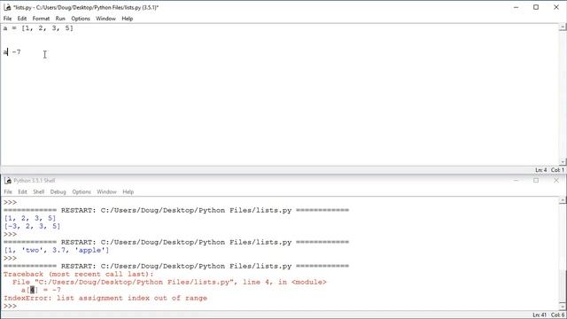 Lists in Python смотреть онлайн