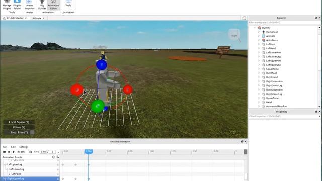 Roblox Programming - Create a Custom Walk Animation and Apply it to an NPC смотреть онлайн