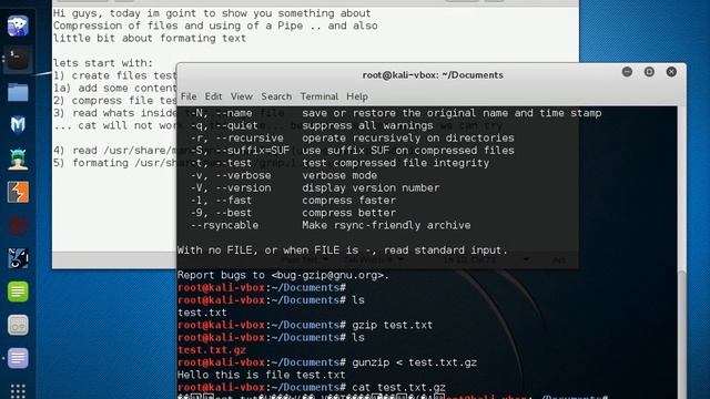 Linux Tutorial 04 - Compression and Pipe смотреть онлайн