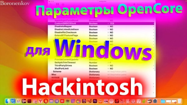 ЧТО НУЖНО В CONFIG.PLIST OPENCORE ДЛЯ ЗАГРУЗКИ WINDOWS ?! HACKINTOSH