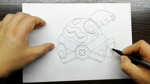 Как нарисовать Картошку Скуика - Бравл Старс - How to draw Potato Squeak - Brawl Stars смотреть онлайн