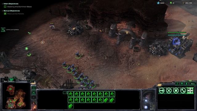 StarCraft 2 WoL - Mission 2 (The Outlaws) - Speedrun (Brutal) смотреть онлайн