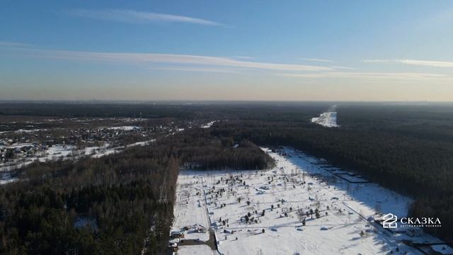Коттеджный поселок «Сказка» Ногинск зима 2022 смотреть онлайн
