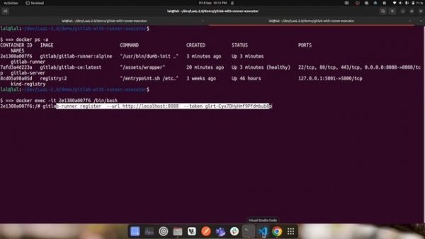 Register Docker Runner/Executor with GitLab Server to Run Pipelines