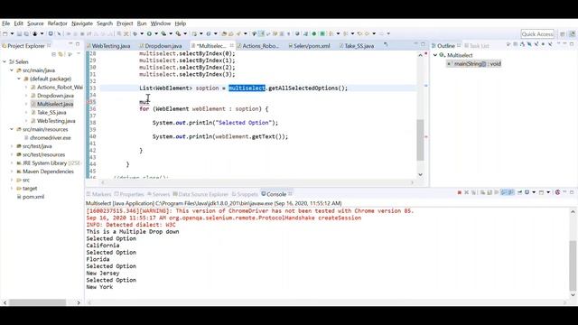 Web Testing | Selenium | Select | Actions | Wait | Screenshot | Tamil | E5 Automation at ease смотреть онлайн