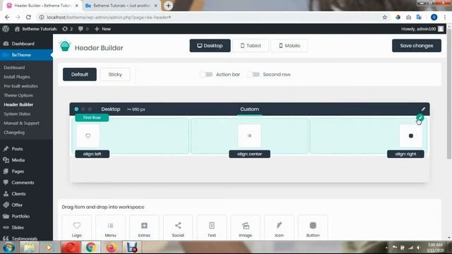 Betheme Tutorial #10 How to create Custom header with Header builder смотреть онлайн