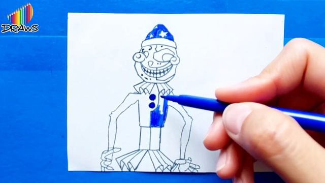 Как нарисовать аниматроник луна/how to draw an animatronic moon смотреть онлайн