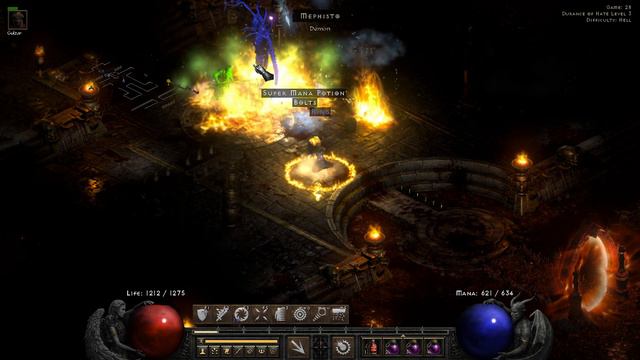 100 забегов на Хэлл Мефисто 600 Mf Diablo2 Resurected .Весь дроп. Часть 2.Hell  Mephisto 100 Runs