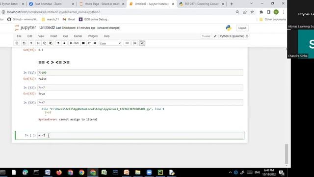 Python Beginner Class DAY2 - Dec22 Batch смотреть онлайн