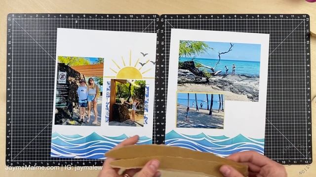 Travel Scrapbooking Tips & Ideas | Beach Hawaii Vacation 8.5 x 11 | Creative Design Team смотреть онлайн