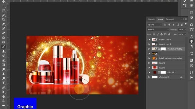 How to design cosmetics Banner design in adobe photoshop graphic design смотреть онлайн