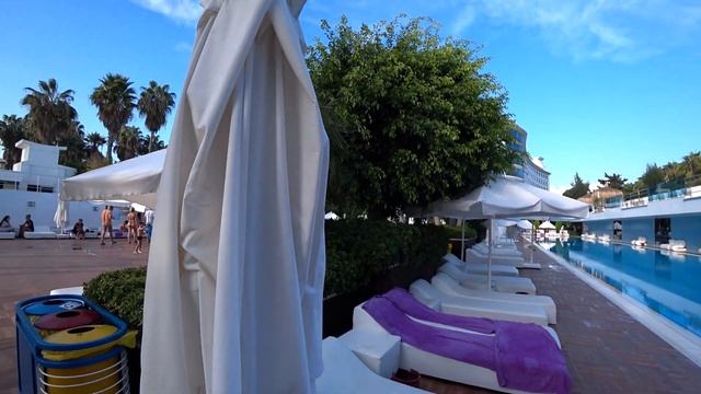 Q Premium Resort 5* hotel Alanya. Обзор отелей Турции Алания Сиде. Пляж, территория смотреть онлайн