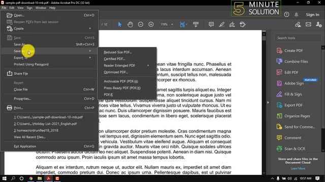 How to reduce pdf file size in adobe acrobat 2023 | Optimizing PDFs смотреть онлайн