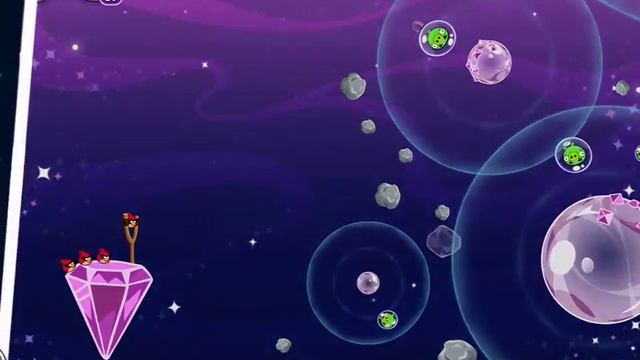 Моё прохождение Angry Birds Space HD, мир Cosmic Crystals - как есть без купюр и бустеров смотреть онлайн