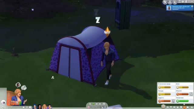 Новый лагерь! Попали в ловушку! - The Sims 4 Челлендж (Юный беглец)