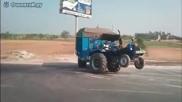 Перегруз на тракторе смотреть онлайн