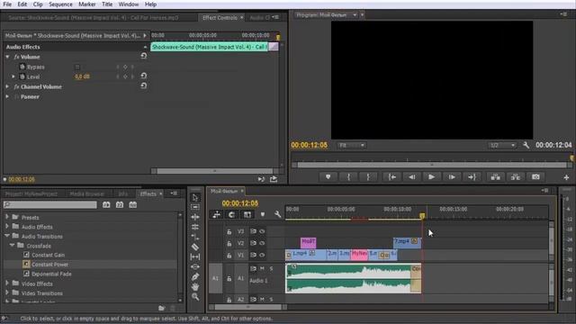 Работа со звуком в Premiere Pro, как редактировать звук, улучшить и исправить его недостатки. смотреть онлайн