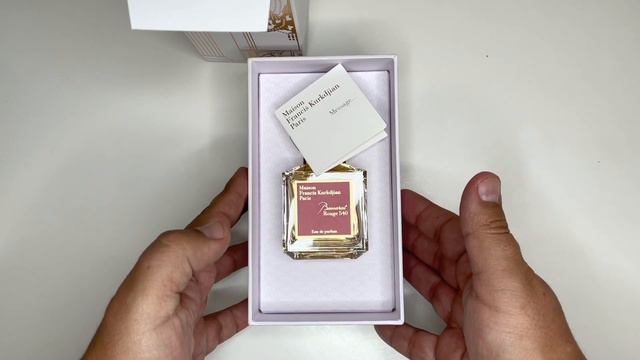 Maison Francis Kurkdjian - Baccarat Rouge 540 (unboxing)