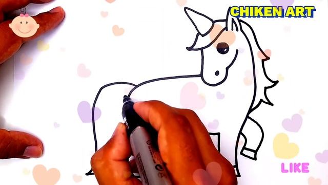 Как нарисовать лошадку пони? How to draw a pony horse? смотреть онлайн