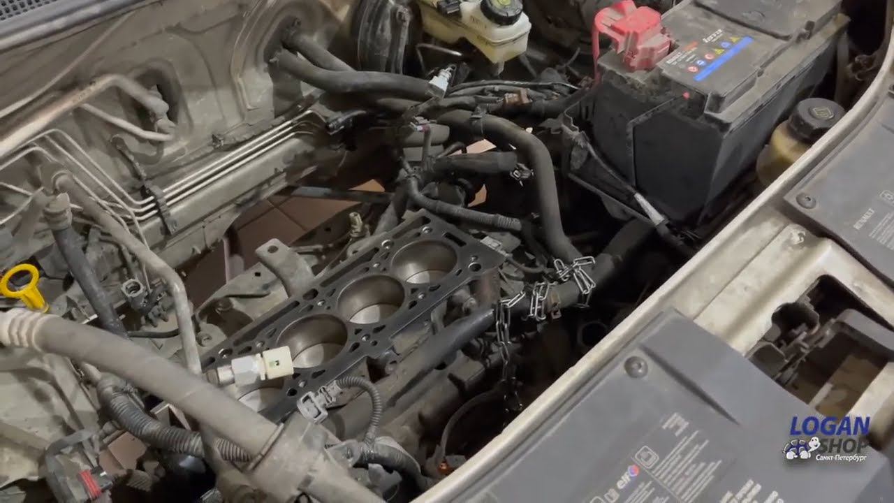 Лопнуло поршневое кольцо Renault Sandero | Капитальный ремонт мотора Рено Сандеро смотреть онлайн