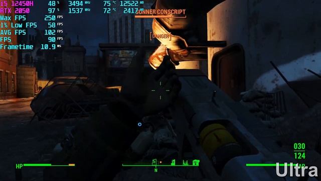 Fallout 4 | RTX 2050 FPS Test [ MSI Thin GF63 ] смотреть онлайн