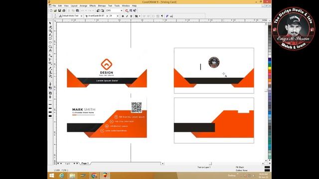 Design Visiting Card In Corel Draw 9 | Business Card Design | Create a Visiting Card Double Side смотреть онлайн
