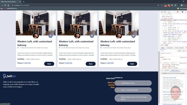 Tailwind, JavsScript and PHP MVC - Real Estate Website - Footer - Part 5 смотреть онлайн